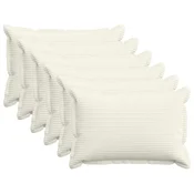 vidaXL Prevleka za blazino 6 kos HOUTEN Krem 30 x 50 cm korduroy