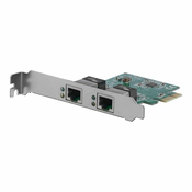 StarTech.com Dual Port Gigabit PCI Express Server Network Adapter Card - 1 Gbps PCIe NIC - Dual Port Server Adapter - 2 Port Ethernet Card (ST1000SPEXD4) - network adapter - PCIe -