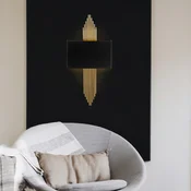Opviq Zidna lampa E27 Socket, Crno-Zlatna