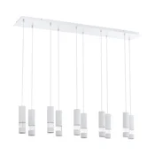 EGLO viseca lampa BERNABETA 10×GU10 117 cm bela LED 4000 lm 3000 K 39703