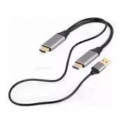GEMBIRD A-HDMIM-DPM-01 Adapter/Kabl HDMI (muški) na DisplaiPort (muški) , 2m, Crni