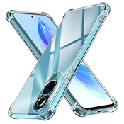 Techsuit Shockproof Clear Silicone prozorna maskica odporna na udarce za Honor 90 Lite