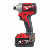MILWAUKEE Aku. udarni odvijac 1/4” 18V 2x4Ah - M18CBLID-402C