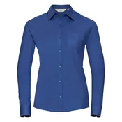 Womens long sleeve shirt, pure cotton, easy to care for, poplin R936F 100% cotton poplin
