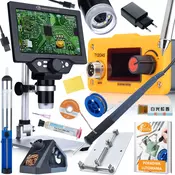 Rosfix Nanopro 8v1 Lutovalni Set – Digitalni Mikroskop 7 LCD 1200x, T12 Spajkalna Postaja, Topilo, Kalafonija, Držalo PCB, (5000212296)