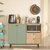 Hanah Home Komoda RE2-SY, 120x85x35.5 cm, Zelena