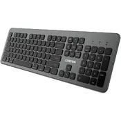 Multimedia bluetooth 5.1 keyboard MAC Version,104 keys, slim design with low profile silent keys,US layout ,Size 439.4*135.3mm* 23.2mm,52