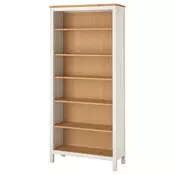 HEMNES Biblioteka, belo bajcovano/svetlosmeda, 90x197 cm