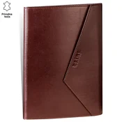 Princ Leather Ataše mapa sa magnetnim preklopom, B5, 90 listova, Braon