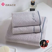 Grace Set peškira, 3 komada, Svetlosivi