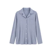 cfab Majica za spanje Pyjama Shirt nebeško modra