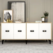 Hanah Home Konzolni sto Fly, 180x82.6x35 cm, Beli