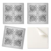 shumee Dekorativne samolepilne vinilne stenske ploščice z vzorcem in simetričnimi ornamenti 9x30x30 cm