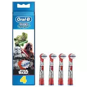 Oral-B EB10-4 nadomestne glave za električno zobno ščetko za otroke, 4 kose  - Star Wars