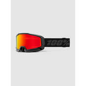 100Percent Okan Hiper Black/Red Goggle mirror red lens