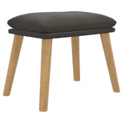 Vidaxl Stolček za noge temno siv 45x29,5x35 cm žamet