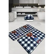 Lessentiel Maison Kupatilski otirac Heat, 3 komada, Teget