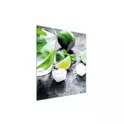 shumee STEKLENA DESKA ZA REZANJE 45x52 LIME