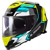 LS2 FF800 Storm II Tracker integralna motociklisticka kaciga crno-fluo žuta