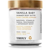 Truly Vanilla Baby intenzivno vlažilno maslo za telo z bisernim sijajem 198 ml