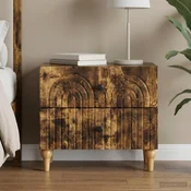 Nočna omarica Dimljen hrast 62 x 34,5 x 48 cm Inženirski les