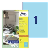 AVERY ZWECKFORM etikete 3471 210X297, modre, zavitek 100 listov
