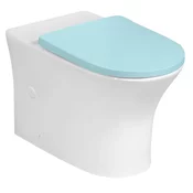 LEON WC školjka za kombinirani WC, brez oboda, 61,5x37cm, P-Trap/S-Trap, bela - Bela - Bruckner - 24 - Keramika - 14