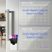 Mormark Magnetni koledar za suho brisanje za hladilnik | REUSABLEPLAN