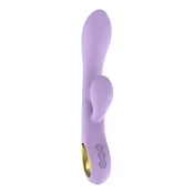 Premium zeka vibrator sa zlatnim prstenom CRNI