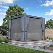 Komplet zaves in komarnikov za pergolo ECO (6 x 3 m)