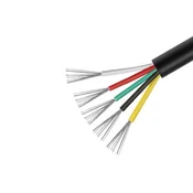INF Črna UL2464 18AWG 5-žilna večžilna žica - 1 meter, (5000276532)