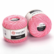 Bombažna preja YarnArt Violet 50 g | izberite barvo - 6313 roza