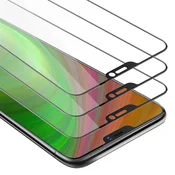 Cadorabo CADORABO Vivo X21 - Zaščitna folija v transparentno s čarno - 3-pack Kaljeno steklo za zaščito zaslona s trdoto 9H in 3D dotikom, (20548250)
