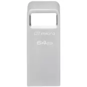 KINGSTON 64GB DataTraveler Micro USB 3.2 flash DTMC3G2 64GB srebrni