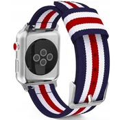 shumee PASEK ZA APPLE WATCH 3 4 5 6 7 8 9 SE 38/40/41 MM RDEČ/BEL/TEMNO MODER