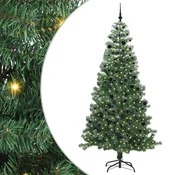 Božicno drvce s 300 LED svjetlima s stalakom Zelena 240 cm PVC