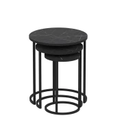 Hanah Home Gloria Black Set 3 stola, Crni