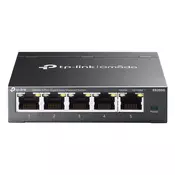 TP-Link Omada ES205G mrežno stikalo Upravljano Gigabit Ethernet (10/100/1000) Črna