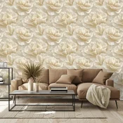 Tapeta kremni cvetovi v vintage slogu - 294x270