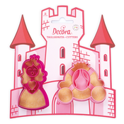 Decora Komplet modelčkov za piškote - Princeza in kočija