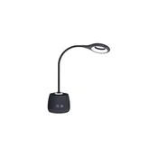 LED prigušiva fleksibilna punjiva stona lampa LUSIA LED/5W/5V 3000/4000K 1200 mAh crna