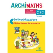 Archimaths CE2 (2020) - Banque de ressources du fichier sur CD-Rom avec guide pédagogique papier