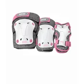 Roces ščitniki Ventilated Pack JR Junior, belo-roza, M