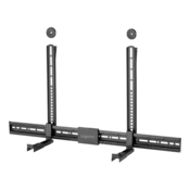 Logilink univerzalni nosac za zvucnu traku, dubina 86–155 mm, crni