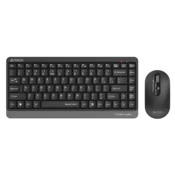 A4Tech Tastatura, Bežicna, Siva + Miš, Crni