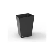 Koš za odpadke, kovinski 18 l, ALBA, črn