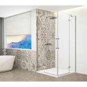 TRINITY CHROME kvadratni zaslon 1200x1200mm, vogal, prozorno steklo - 120x120 cm - Gelco - TRINITY - 36 - Kvadrat z vogalnim vhodom - 1200 - 2000 - 1200 - 8 - 14