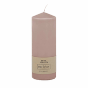 Pudrasto rožnata sveča Eco candles by Ego dekor Top, čas gorenja 50 h