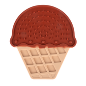 TIAKI podloga za lizanje Chocolate Ice Cream - D 20 x Š 17,5 x V 1 cm