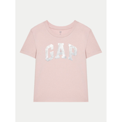 Gap Majica 628713-00 Roza Relaxed Fit